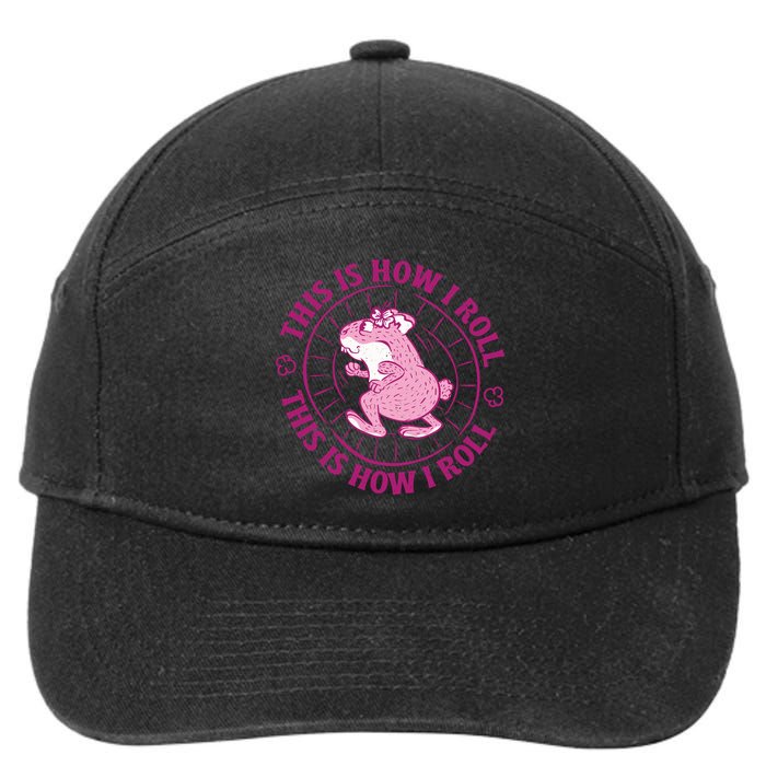 This Is How I Roll Hamster 7-Panel Snapback Hat