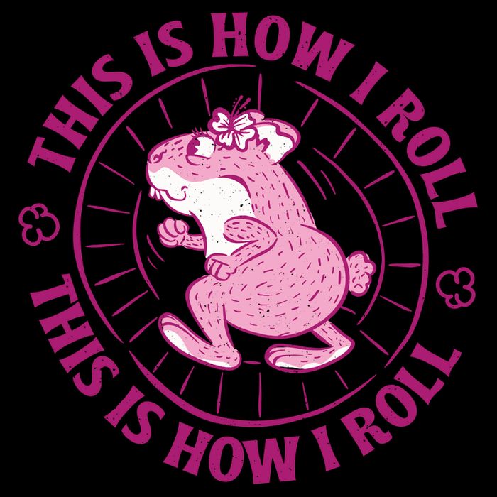 This Is How I Roll Hamster 7-Panel Snapback Hat