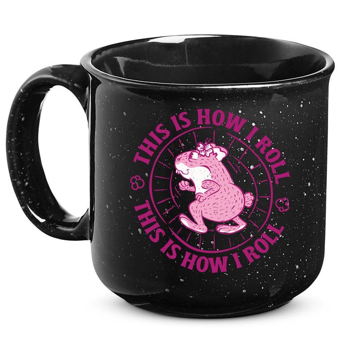 This Is How I Roll Hamster 15oz Campfire Ceramic Mug