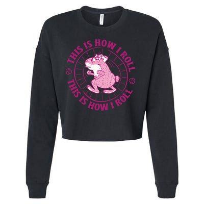 This Is How I Roll Hamster Cropped Pullover Crew