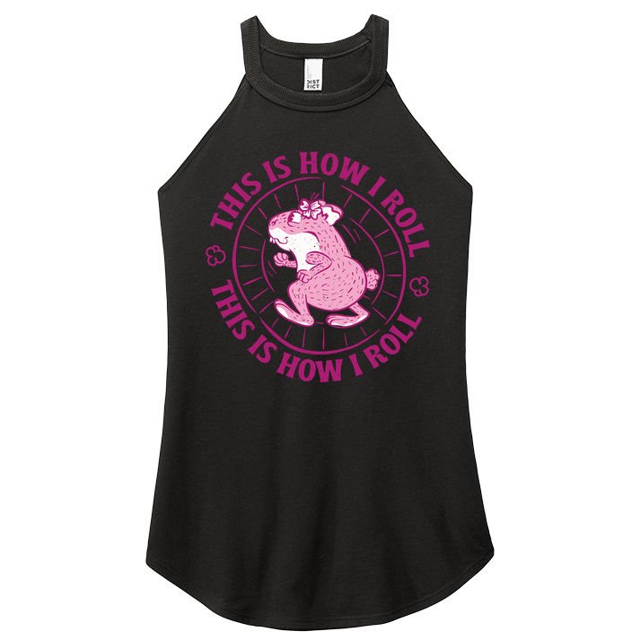 This Is How I Roll Hamster Women's Perfect Tri Rocker Tank