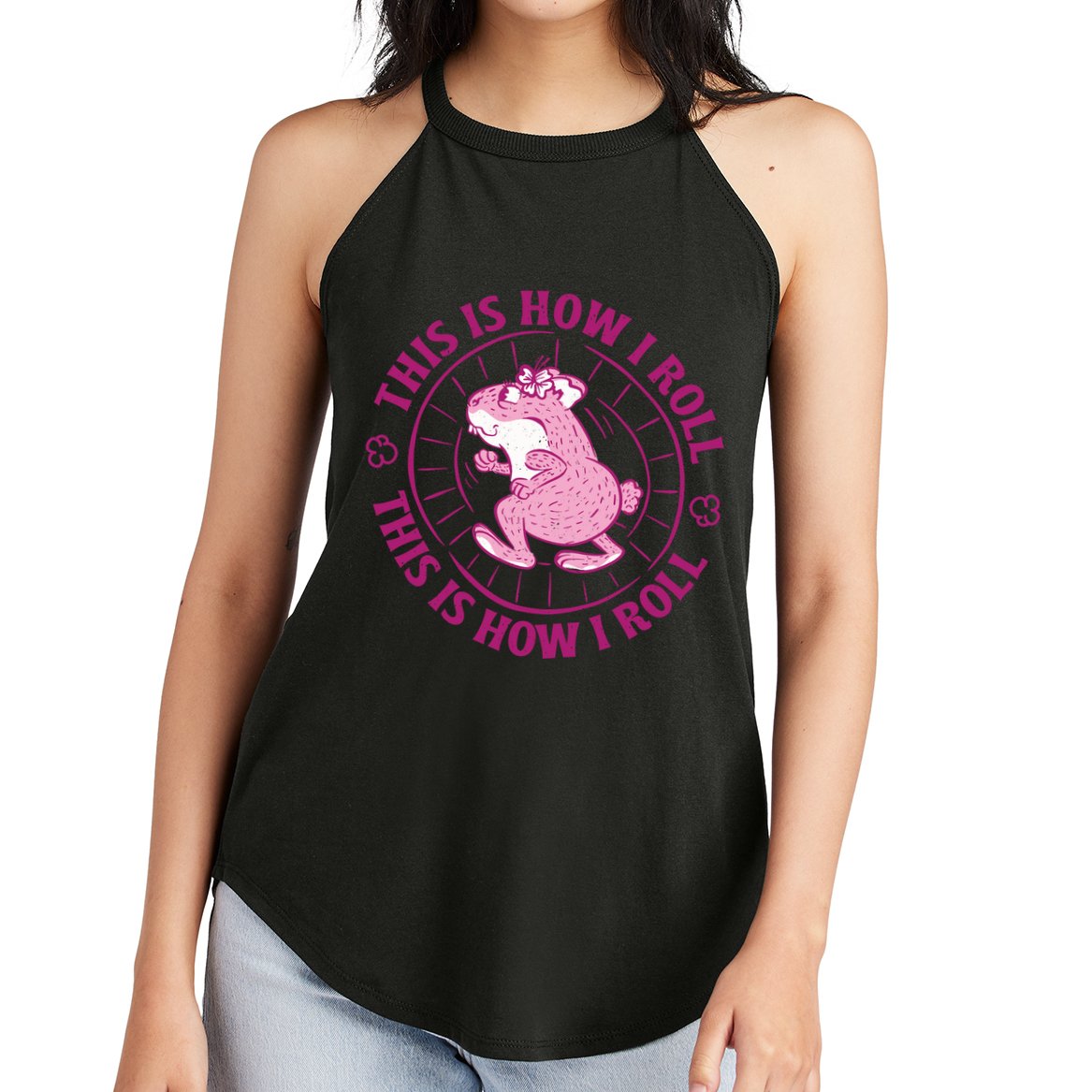 This Is How I Roll Hamster Women's Perfect Tri Rocker Tank