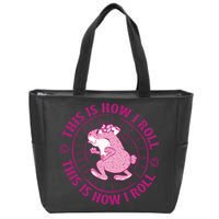This Is How I Roll Hamster Zip Tote Bag