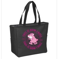 This Is How I Roll Hamster Zip Tote Bag