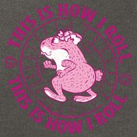 This Is How I Roll Hamster Cotton Canvas Backpack