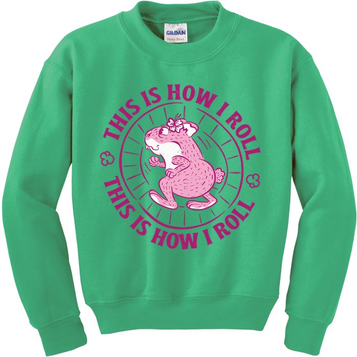 This Is How I Roll Hamster Kids Sweatshirt