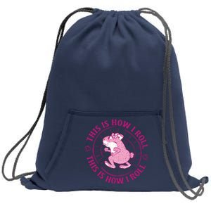 This Is How I Roll Hamster Sweatshirt Cinch Pack Bag