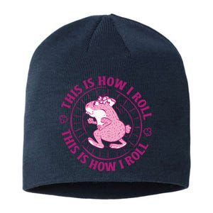 This Is How I Roll Hamster Sustainable Beanie