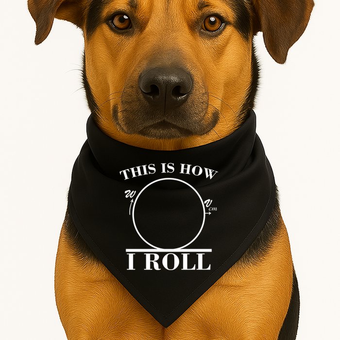 This Is How I Roll Math Science Physics USA-Made Doggie Bandana