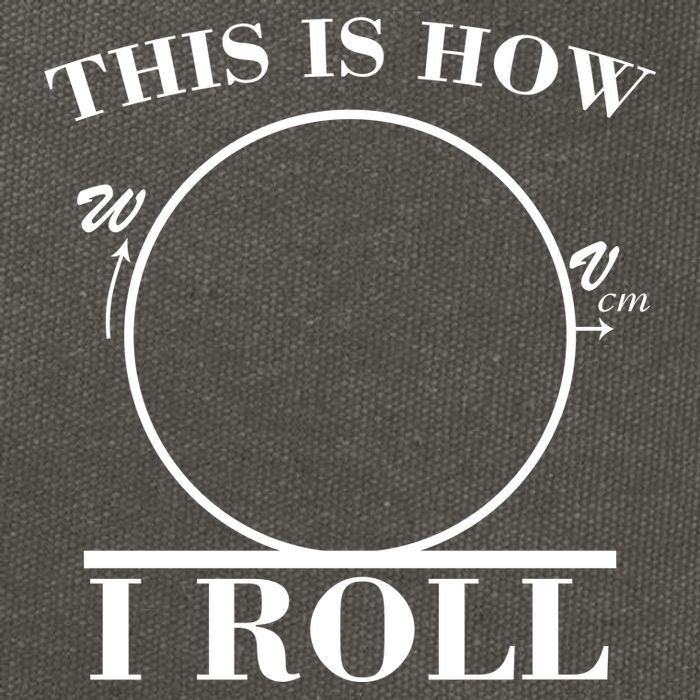 This Is How I Roll Math Science Physics Cotton Canvas Backpack