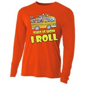 This is How I Roll School Bus Cooling Performance Long Sleeve Crew