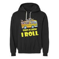 This is How I Roll School Bus Garment-Dyed Fleece Hoodie
