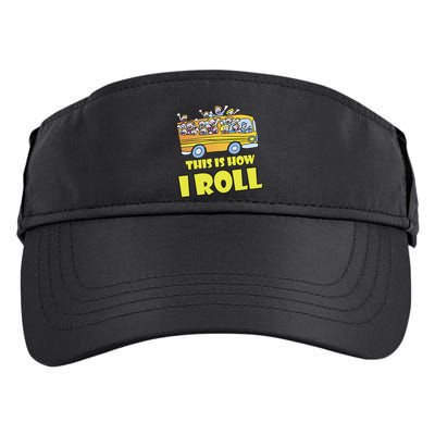 This is How I Roll School Bus Adult Drive Performance Visor
