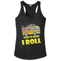 This is How I Roll School Bus Ladies PosiCharge Competitor Racerback Tank