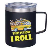 This is How I Roll School Bus 12oz Stainless Steel Coffee Mug