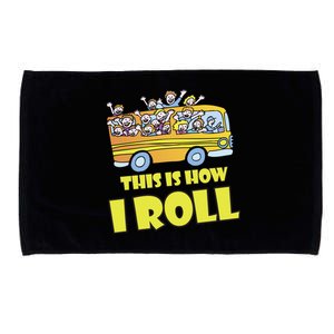 This is How I Roll School Bus Microfiber Hand Towel