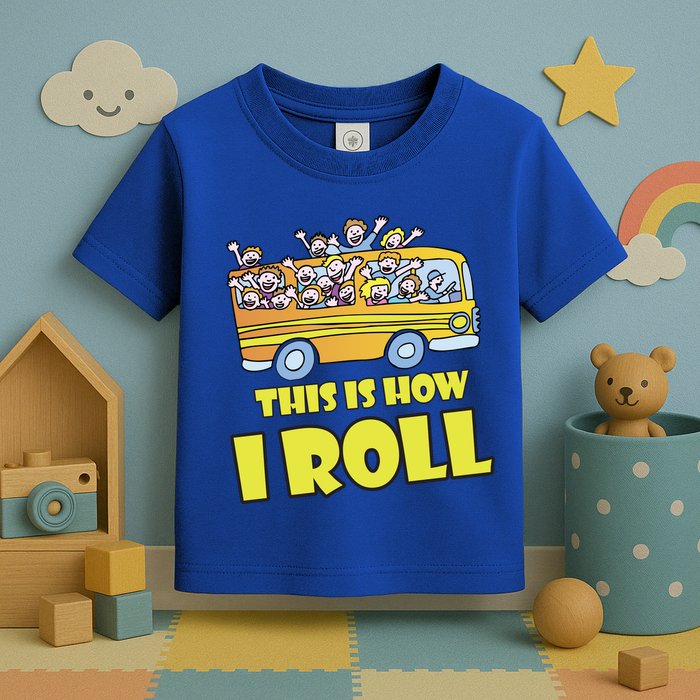 This is How I Roll School Bus Toddler T-Shirt