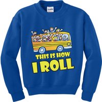 This is How I Roll School Bus Kids Sweatshirt