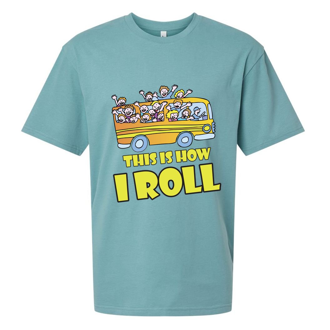 This is How I Roll School Bus Sueded Cloud Jersey T-Shirt