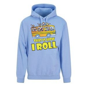 This is How I Roll School Bus Unisex Surf Hoodie