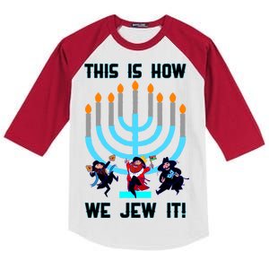 This Is How We Jew It Kids Colorblock Raglan Jersey