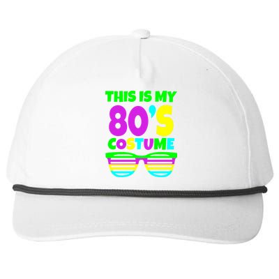 This Is My 80's Costume Snapback Five-Panel Rope Hat