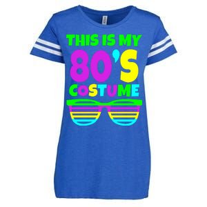 This Is My 80's Costume Enza Ladies Jersey Football T-Shirt