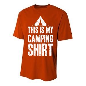 This Is My Camping Youth Performance Sprint T-Shirt