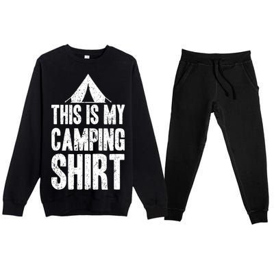 This Is My Camping Premium Crewneck Sweatsuit Set