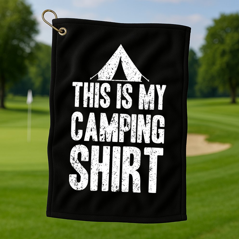 This Is My Camping Golf Towel
