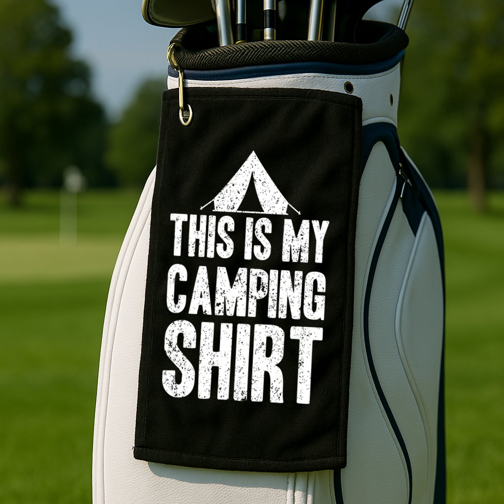 This Is My Camping Golf Towel