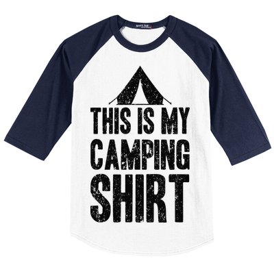 This Is My Camping Baseball Sleeve Shirt