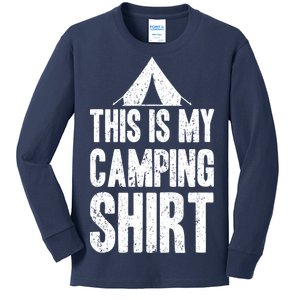 This Is My Camping Kids Long Sleeve Shirt