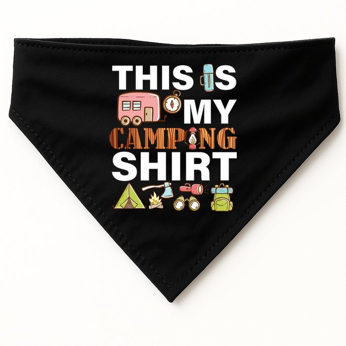 This Is My Camping Funny USA-Made Doggie Bandana