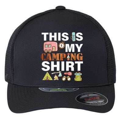 This Is My Camping Funny Flexfit Unipanel Trucker Cap