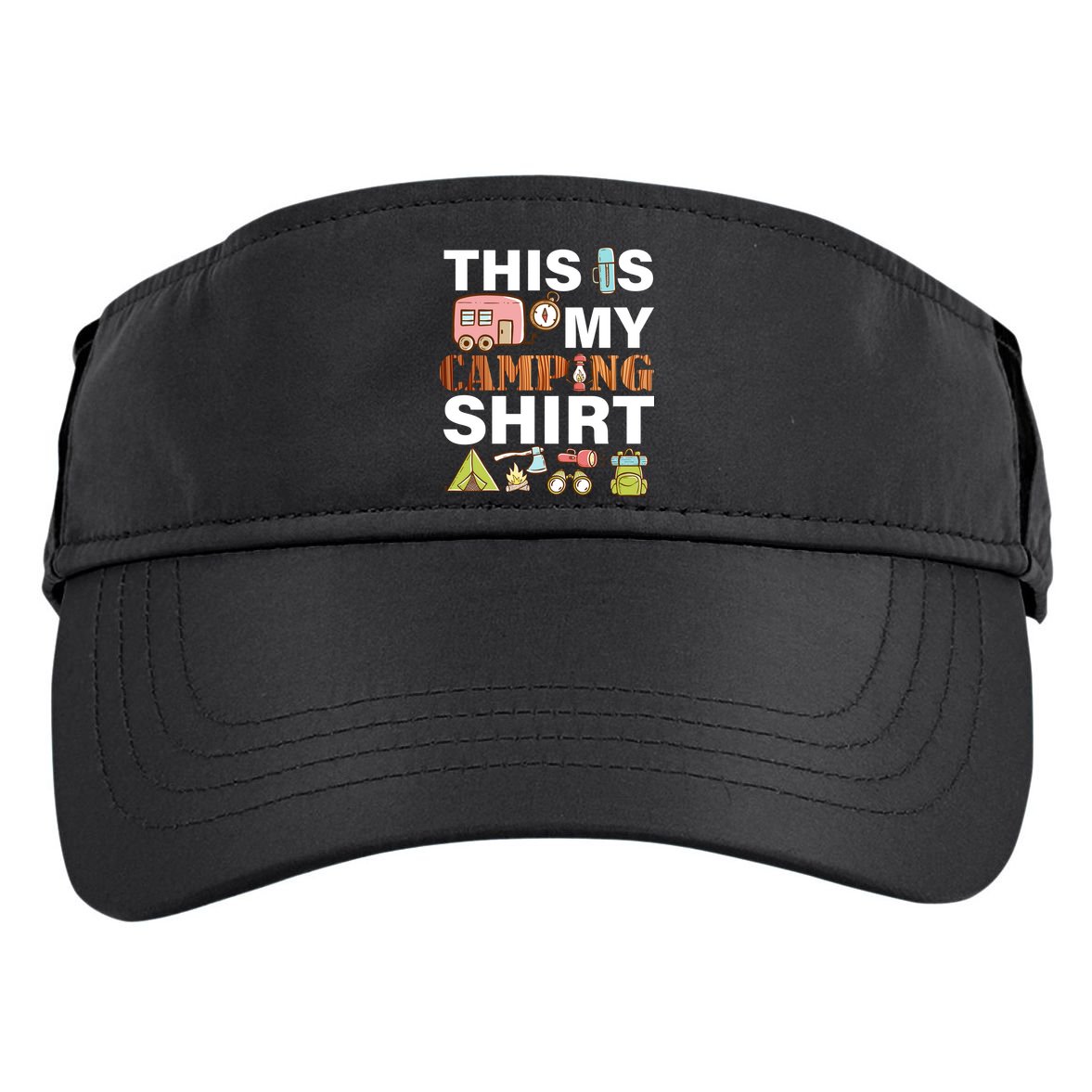 This Is My Camping Funny Adult Drive Performance Visor