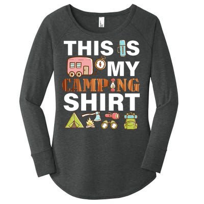 This Is My Camping Funny Women's Perfect Tri Tunic Long Sleeve Shirt