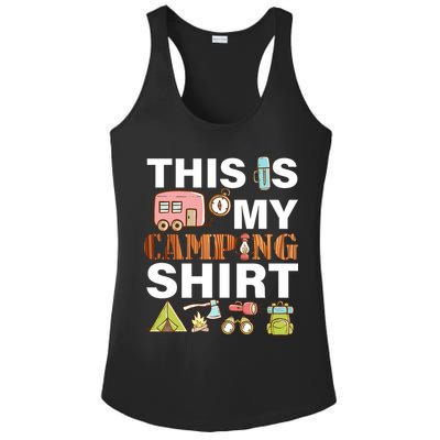 This Is My Camping Funny Ladies PosiCharge Competitor Racerback Tank