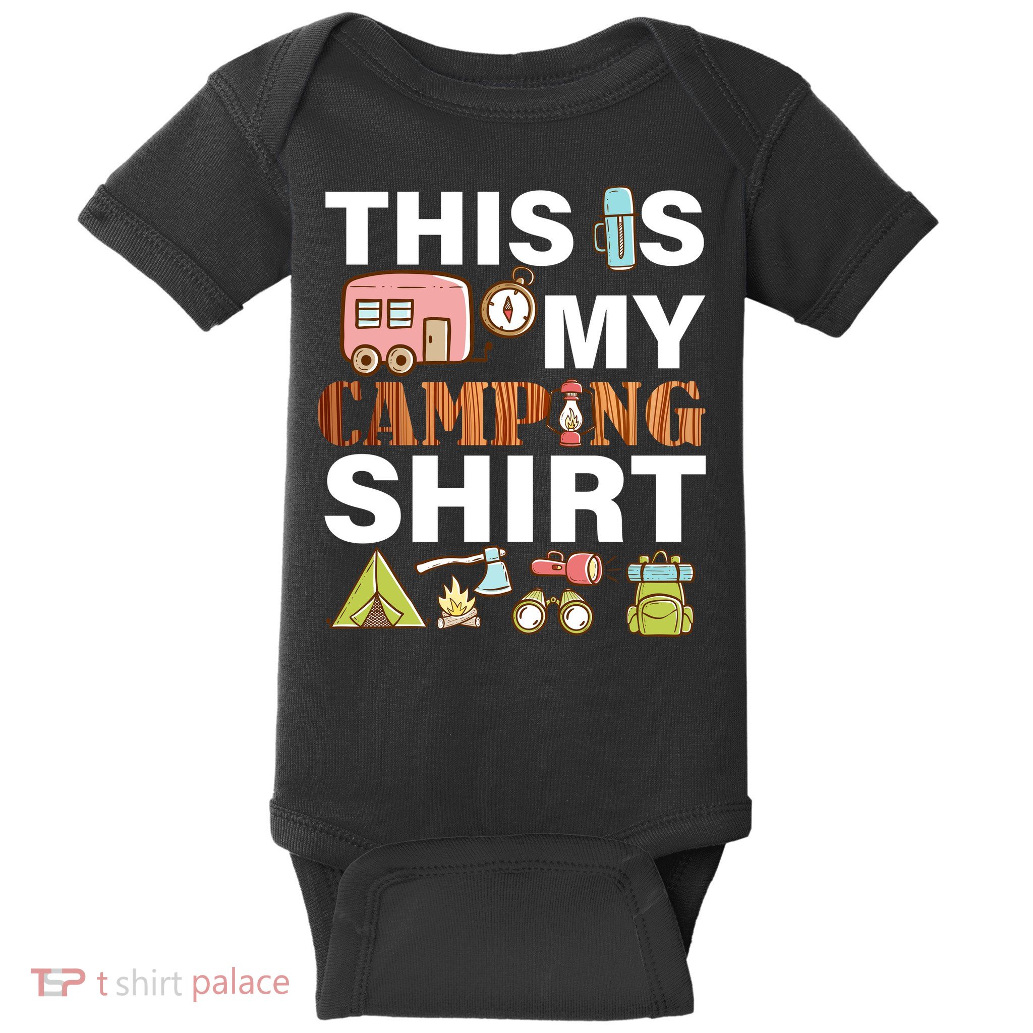 This Is My Camping Funny Baby Bodysuit
