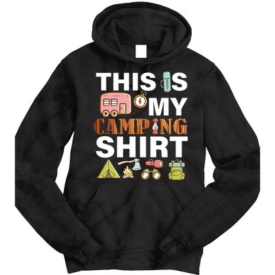 This Is My Camping Funny Tie Dye Hoodie