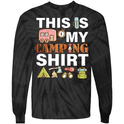 This Is My Camping Funny Tie-Dye Long Sleeve Shirt