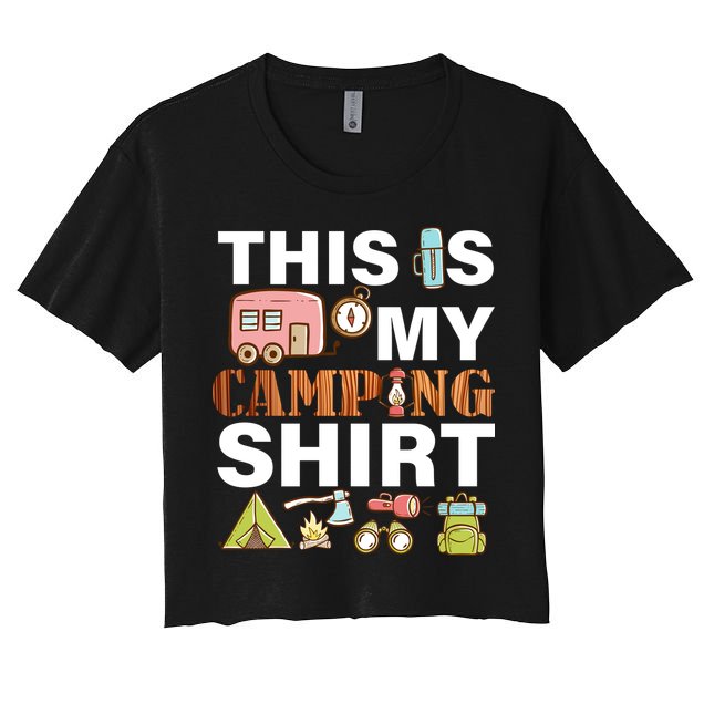 This Is My Camping Funny Crop Top