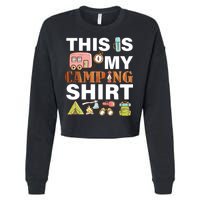 This Is My Camping Funny Cropped Pullover Crew