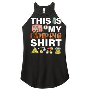 This Is My Camping Funny Women's Perfect Tri Rocker Tank