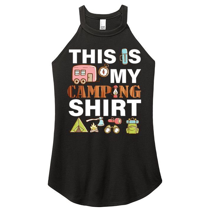 This Is My Camping Funny Women's Perfect Tri Rocker Tank