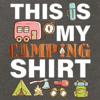 This Is My Camping Funny Cotton Canvas Backpack