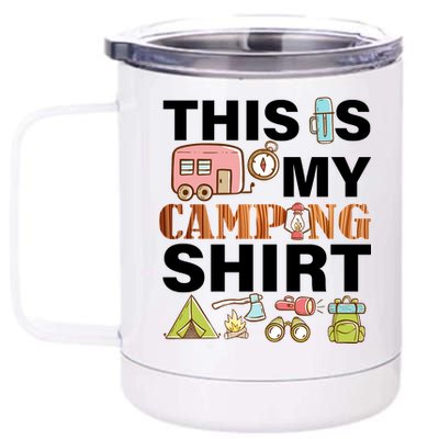 This Is My Camping Funny 12 oz Stainless Steel Tumbler Cup