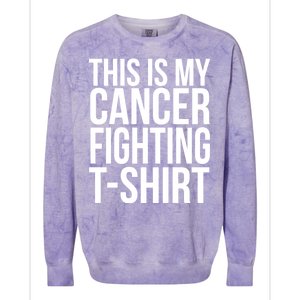 This Is My Cancer Fighting Colorblast Crewneck Sweatshirt