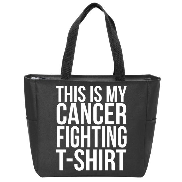 This Is My Cancer Fighting Zip Tote Bag