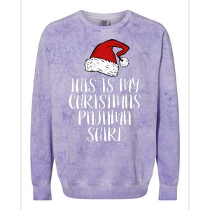 This Is My Christmas Pajama Colorblast Crewneck Sweatshirt